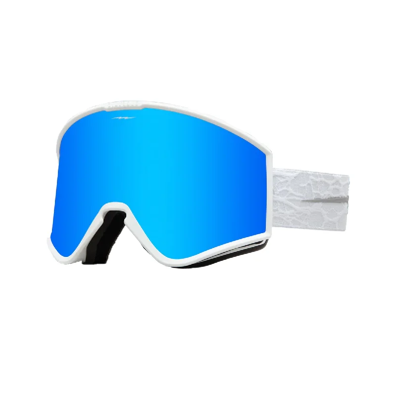 Electric Kleveland Goggles - Matte White Neuron / Blue Chrome